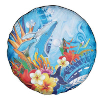 Polynesia Humpback Whale Spare Tire Cover Ocean Style
