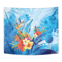 Polynesia Humpback Whale Tapestry Ocean Style