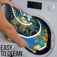 New Zealand Tui Bird Bathroom Set Maori Koru With Kowhai Flowers