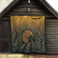 New Zealand Kiwi Bird Quilt Silver Fern Mix Maori Pattern