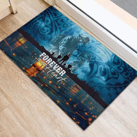 Hawaii Memorial Day Lantern Floating Rubber Doormat Always In Our Hearts
