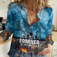 Hawaii Memorial Day Lantern Floating Women Casual Shirt Always In Our Hearts