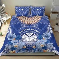 Marshall Islands Jemenei Day Bedding Set Polynesian Tribal Tattoo Seashell Necklace
