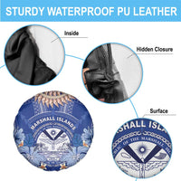 Marshall Islands Jemenei Day Spare Tire Cover Polynesian Tribal Tattoo Seashell Necklace