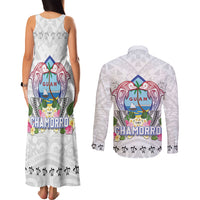 Guam Chamorro Liberation Day Couples Matching Tank Maxi Dress and Long Sleeve Button Shirt 82nd Anniversary LT05 - Polynesian Pride