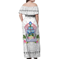 Guam Chamorro Liberation Day Family Matching Off Shoulder Maxi Dress and Hawaiian Shirt 82nd Anniversary LT05 - Polynesian Pride