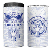 Northern Mariana Islands Liberation Day 4 in 1 Can Cooler Tumbler 79th Anniversary