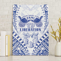 Northern Mariana Islands Liberation Day Canvas Wall Art 79th Anniversary LT05 Without Frame Blue - Polynesian Pride