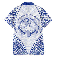 Northern Mariana Islands Liberation Day Family Matching Off The Shoulder Long Sleeve Dress and Hawaiian Shirt 79th Anniversary LT05 - Polynesian Pride