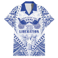 Northern Mariana Islands Liberation Day Hawaiian Shirt 79th Anniversary LT05 Blue - Polynesian Pride