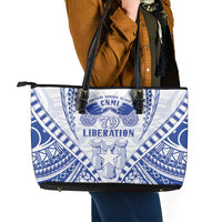 Northern Mariana Islands Liberation Day Leather Tote Bag 79th Anniversary