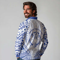 Northern Mariana Islands Liberation Day Long Sleeve Polo Shirt 79th Anniversary LT05 - Polynesian Pride