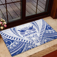 Northern Mariana Islands Liberation Day Rubber Doormat 79th Anniversary LT05 - Polynesian Pride