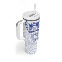 Northern Mariana Islands Liberation Day Tumbler With Handle 79th Anniversary