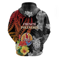 French Polynesia Bastille Day Hoodie Tropical Turtle Hibiscus Polynesian Pattern LT05 - Polynesian Pride