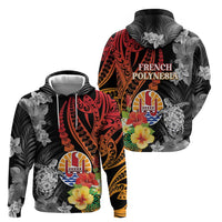 French Polynesia Bastille Day Hoodie Tropical Turtle Hibiscus Polynesian Pattern LT05 - Polynesian Pride