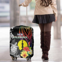 New Caledonia Bastille Day Luggage Cover Tropical Turtle Hibiscus Polynesian Pattern LT05 - Polynesian Pride