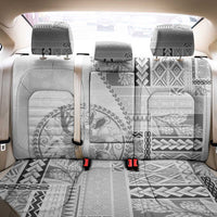 Samoa Siapo Elegant Back Car Seat Cover Hibiscus White Motifs - Polynesian Pride