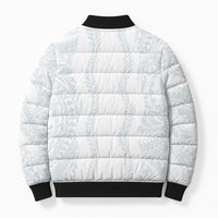 Samoa Lotu Tamaiti Bomber Puffer Jacket Teuila With Tribal Motifs
