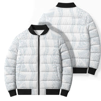 Samoa Lotu Tamaiti Bomber Puffer Jacket Teuila With Tribal Motifs