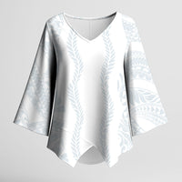 Samoa Lotu Tamaiti Kimono Sleeve Blouse Teuila With Tribal Motifs