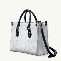 Samoa Lotu Tamaiti Leather Bag Teuila With Tribal Motifs