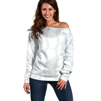 Samoa Lotu Tamaiti Off Shoulder Sweater Teuila With Tribal Motifs