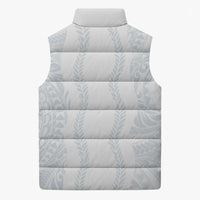 Samoa Lotu Tamaiti Sleeveless Puffer Jacket Teuila With Tribal Motifs
