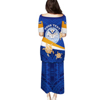 Personalized Marshall Islands Puletasi Manit Day Coat Of Arms With Polynesian Turtle LT05 - Polynesian Pride