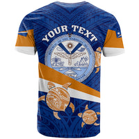 Personalized Marshall Islands T Shirt Manit Day Coat Of Arms With Polynesian Turtle LT05 - Polynesian Pride