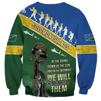 Solomon Islands Remembrance Day Sweatshirt Lest We Forget