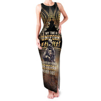 Polynesia Veterans Day Family Matching Tank Maxi Dress and Hawaiian Shirt Thank You Veterans Polynesian Pattern