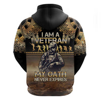 Polynesia Veterans Day Zip Hoodie Thank You Veterans Polynesian Pattern LT05 - Polynesian Pride