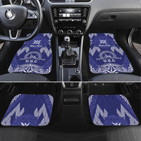 Personalised Queen Salote College Centenary Car Mats Tongan Kupesi Pattern - Polynesian Pride