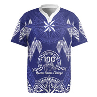 Personalised Queen Salote College Centenary Rugby Jersey Tongan Kupesi Pattern - Polynesian Pride