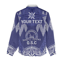 Personalised Queen Salote College Centenary Women Casual Shirt Tongan Kupesi Pattern - Polynesian Pride