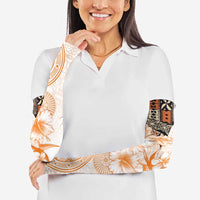 Fiji Arm Sleeves Masi Tapa Pattern Brown - Polynesian Pride