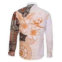 Fiji Family Matching Puletasi Dress and Hawaiian Shirt Masi Tapa Pattern Brown LT05 - Polynesian Pride