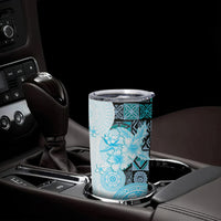 Fiji Tumbler Cup Masi Tapa Pattern Blue