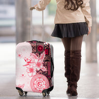 Fiji Luggage Cover Masi Tapa Pattern Red LT05 - Polynesian Pride