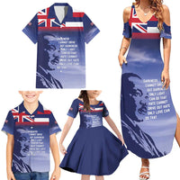 Hawaii MLK Day Family Matching Summer Maxi Dress and Hawaiian Shirt LT05 - Polynesian Pride