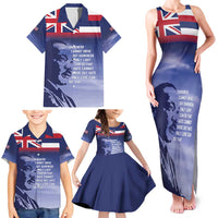 Hawaii MLK Day Family Matching Tank Maxi Dress and Hawaiian Shirt