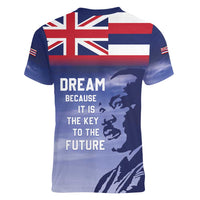 Hawaii MLK Day Women V-Neck T-Shirt