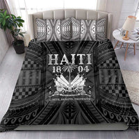 Haiti 1804 Bedding Set Polynesian Silver Neg Maron