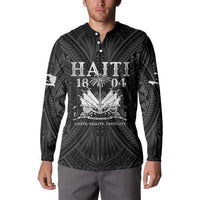 Haiti 1804 Button Sweatshirt Polynesian Silver Neg Maron