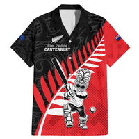 Custom New Zealand Canterbury Cricket Family Matching Mermaid Dress and Hawaiian Shirt With Maori Pattern