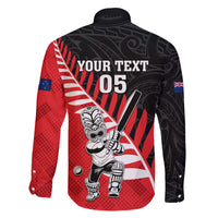 Custom New Zealand Canterbury Cricket Family Matching Mermaid Dress and Hawaiian Shirt With Maori Pattern