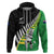 Custom New Zealand Central Districts Cricket Zip Hoodie With Maori Pattern