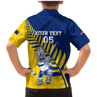 Custom New Zealand Otago Cricket Family Matching Mermaid Dress and Hawaiian Shirt With Maori Pattern