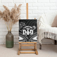 Happy Father's Day Canvas Wall Art I Love You Dad Polynesian Style